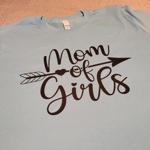 Mom of girls shirt. Girl mom. Handmade